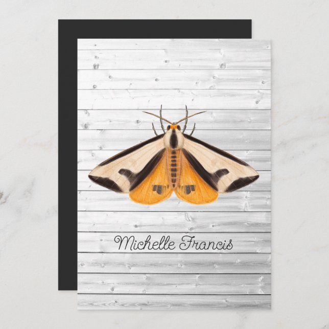 Gold Moths Invitation (Front/Back)