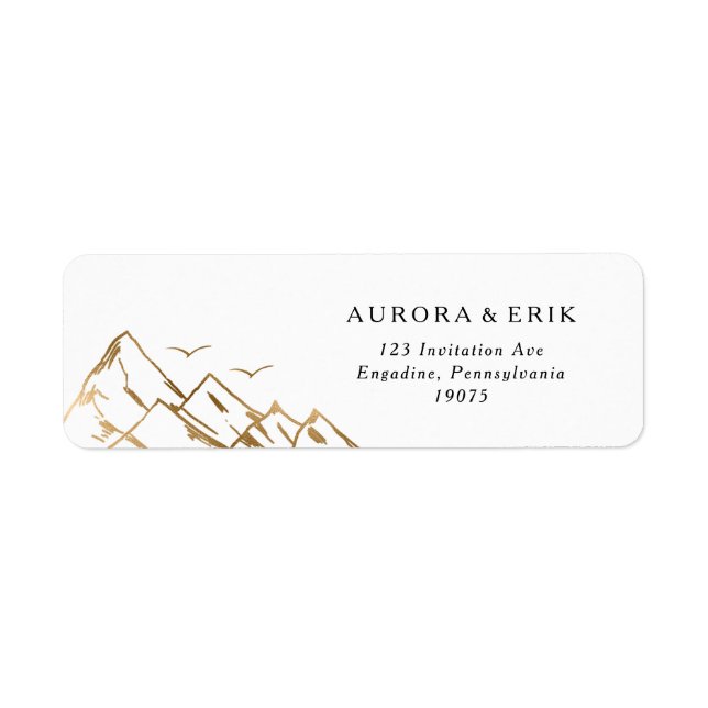 Gold Mountain Return Address Label (Front)
