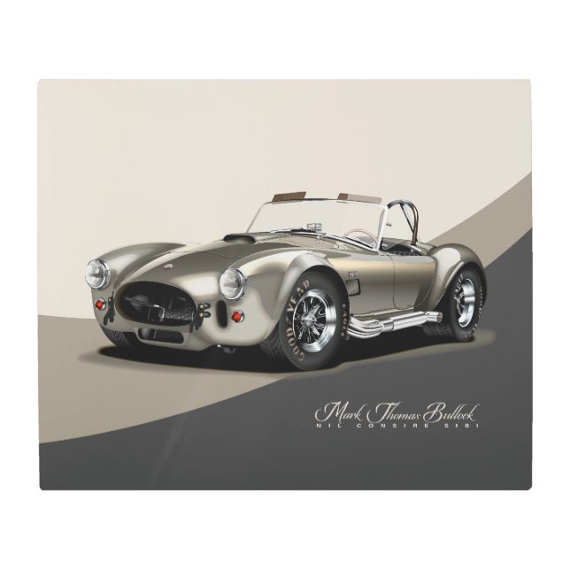 Gold Muscle Metal Print (Front)