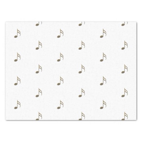 Gold Music Note Pattern Tissue Paper