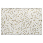 Gold Music Notes On White or Any Color Fabric