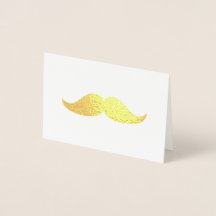 Gold Mustache Thank You