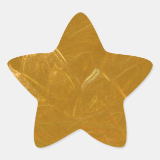 Gold n Copper Sheet : Lotus Engraved Design Star Sticker