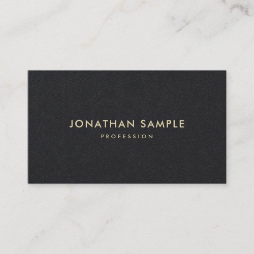 Gold Name Text Modern Elegant Minimalist Template Business Card
