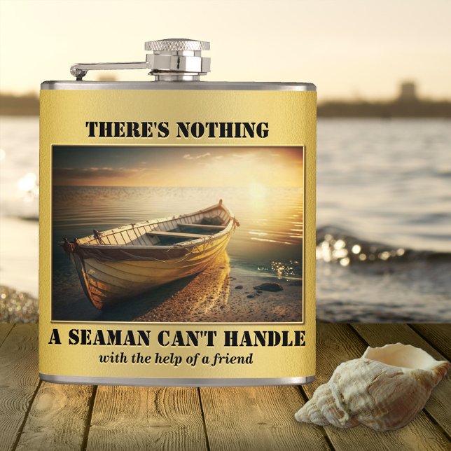Gold Nautical Boat  Flask (Creator Uploaded)