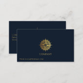 Gold Nautical Business Card (Front/Back)