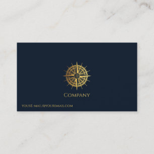 Gold Nautical Business Card