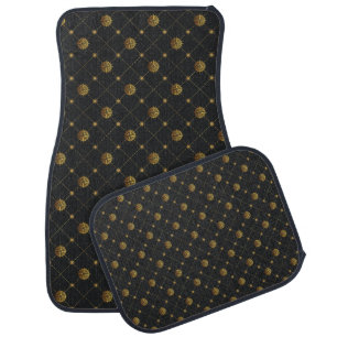 Gold Nautical Car Floor Mat