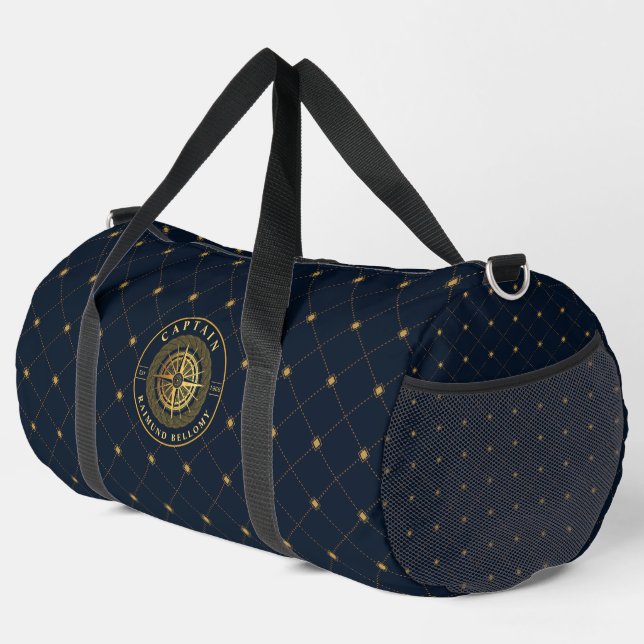 Gold Nautical Duffle Bag (Right Corner)