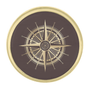 Gold Nautical Finish Lapel Pin