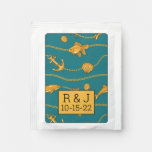 Gold Nautical Pattern Tea Bag Drink Mix
