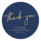 Gold & Navy Blue Birthday Party Thank you Favor