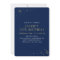 Gold & Navy | Cheers 75th Birthday Party Square