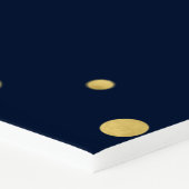 Gold &amp; Navy Confetti Birthday Party Welcome Sign | Zazzle