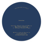 Gold Navy Elegant Vintage Quinceanera