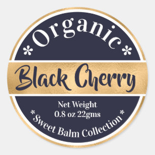 Gold Navy Labels DIY Lip Gloss Bath Body Gifts