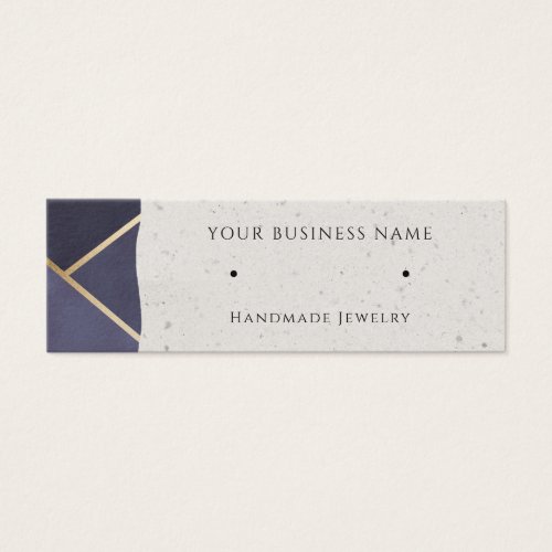 Gold Navy Modern Stud Earring Display Cards