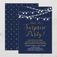 Gold & Navy | Surprise 50th Wedding Anniversary