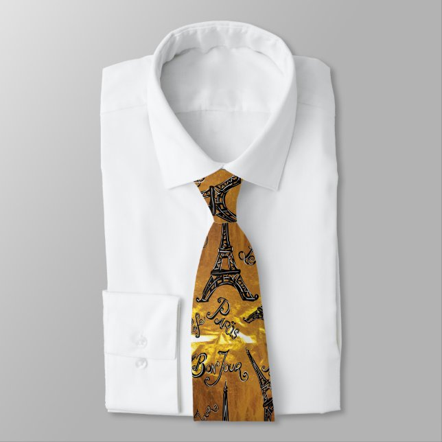 Gold Neck Tie (Tied)