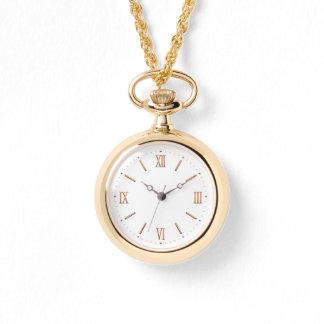 Gold Necklace Watch for Newlyweds gift