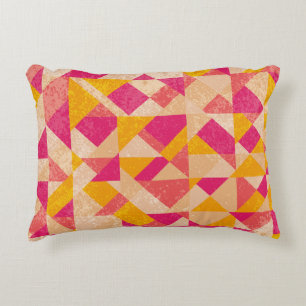 Gold neon background, colorful light effects. accent pillow