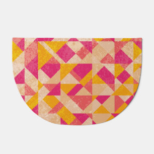 Gold neon background, colorful light effects. doormat