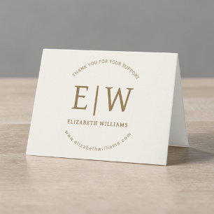 Gold Neutral Branded Business Company Thank You