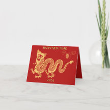 Gold New Year Dragon 2024 Chinese Open