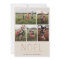 Gold NOEL Modern Photo Collage Holiday Card | Sand