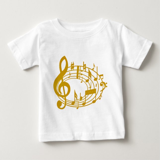 Gold Notes_ Baby T-Shirt (Front)
