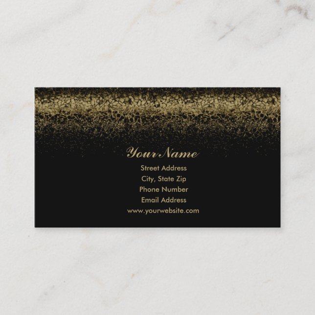 Gold Nugget Business Card (Front)