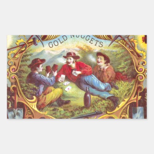 Gold Nuggets Antique Cigar Label 