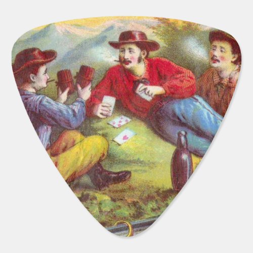 Gold Nuggets Antique Cigar Label  Guitar Pick