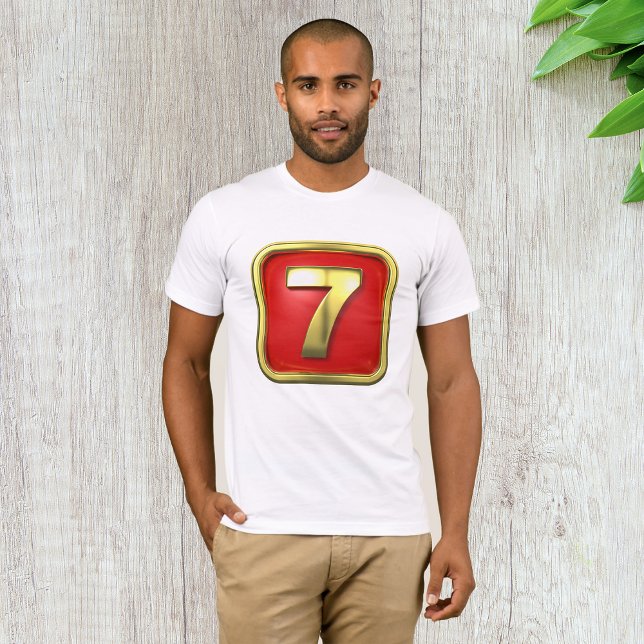 Gold Number 7 Jackpot Casino T-Shirt (Creator Uploaded)