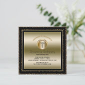 Gold Nurse Graduation Party | RN Pinning Ceremony Invitation (Standing Front)