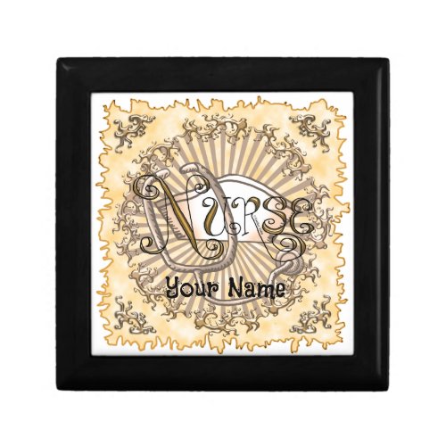 Gold Nurse Letters Gift Box