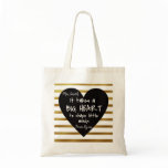 Gold Nursery Thank you Teacher Bag BIG HEART Gold Nursery Thank you Teacher Bag BIG HEART