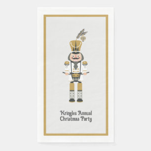 Gold Nutcracker Christmas Holiday Party Paper Guest Towels