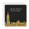 Gold NYC Skyline Etched Starry Sky SQ Sweet 16