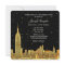Gold NYC Skyline Etched Starry Sky SQ Sweet 16