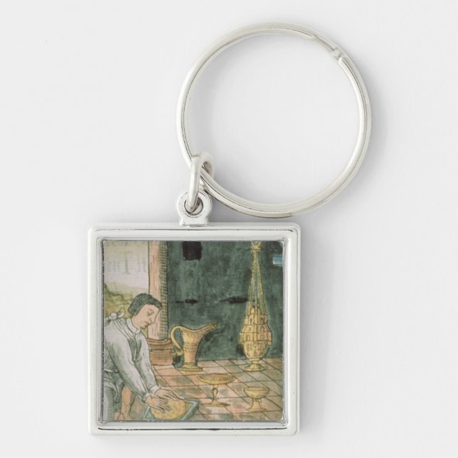 Gold objects in an Aztec shop Keychain (Front)