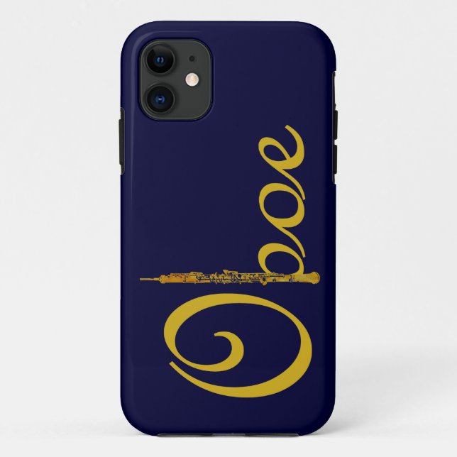 Gold Oboe Case-Mate iPhone Case (Back)