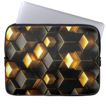 Gold Obsidian Neo Deco Cyber Corporate Voxel Armor