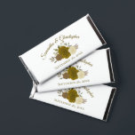 Gold Ochre Watercolor Roses Wedding Thank You Hershey Bar Favors<br><div class="desc">These chocolate bars are a wonderful way to thank your wedding guests. They feature a beautiful boho chic design with a cluster of hand painted watercolor roses in shades of mustard, yellow, and gold ochre, along with a bevy of garden greenery. The front features the names of the couple and...</div>