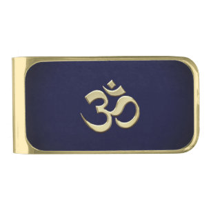 Gold Ohm Finish Money Clip