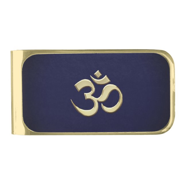 Gold Ohm Finish Money Clip (Front)