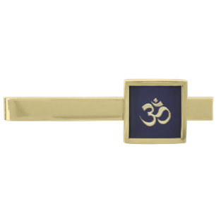 Gold Ohm Gold Finish Tie Bar