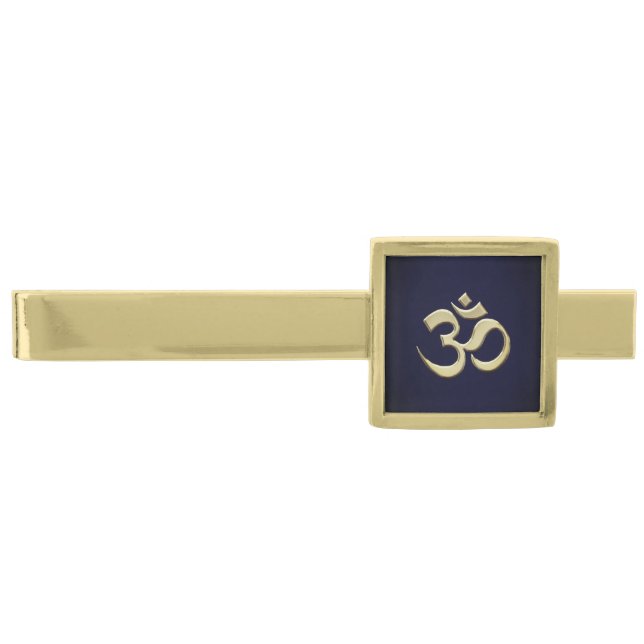 Gold Ohm Gold Finish Tie Bar (Front)