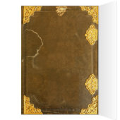 Gold & Old Book Cover Cards (Inside (Left))