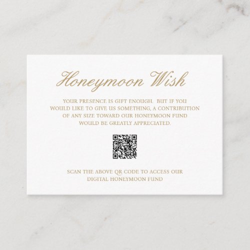 Gold Old Money QR Code Elegant Wedding